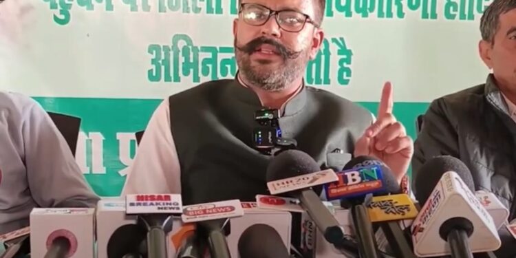 हुड्डा के कारण भाजपा सत्ता में आई : साहिलदीप कस्वा