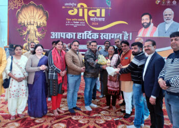 गीता जयंती महोत्सव में पीएसएसएम संस्था ने हजारों लोगों को दी ध्यान के बारे में जानकारी