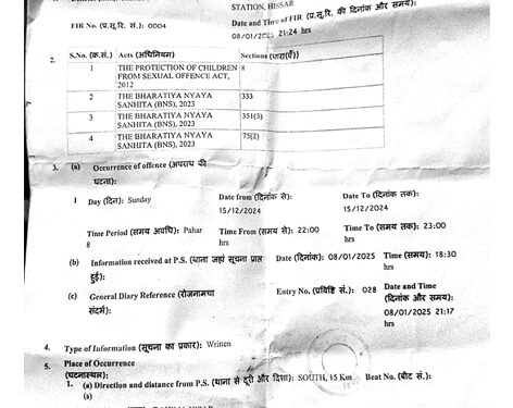 घर में घुस कर नाबालिग लडक़ी के साथ छेड़छाड़ करने वाले चिनाई ठेकेदार पर कार्यवाही की मांग