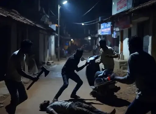 हिसार में रास्ते से स्कूटी हटाने को लेकर विवाद:गाली-गलौज ,कुल्हाड़ी और लाठी-डंडों से किया वार, दो व्यक्ति गंभीर घायल