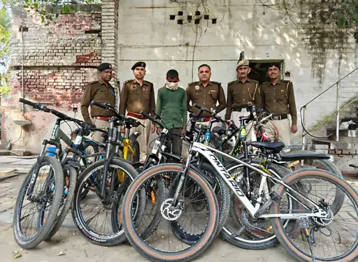 हिसार में साइकिल चोरी का खुलासा : पीएलए पुलिस ने एक आरोपी को दबोचा , 8  साइकिलें मिलीं , आरोपी को भेजा जेल