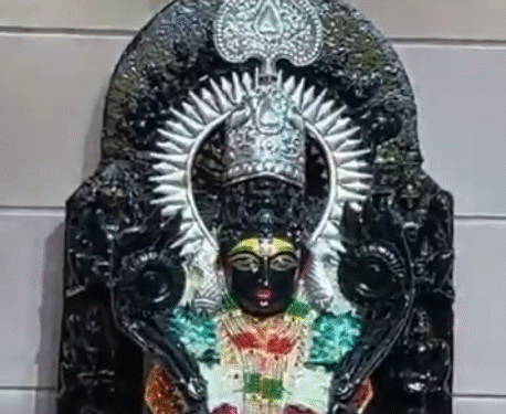 कोलकाता हाईकोर्ट के जज की मौजूदगी में हांसी में 94 साल पुरानी भगवान श्री विष्णु की मूर्ति का किया गया पुनर्स्थापन , किले की खुदाई के वक्त मिली थी।