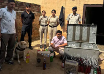 घर में ही खोला देसी और अंग्रेजी शराब का ठेका : स्वॉट-डॉग स्क्वायड टीम ने कार्रवाई में हिसार से एक युवक गिरफ्तार